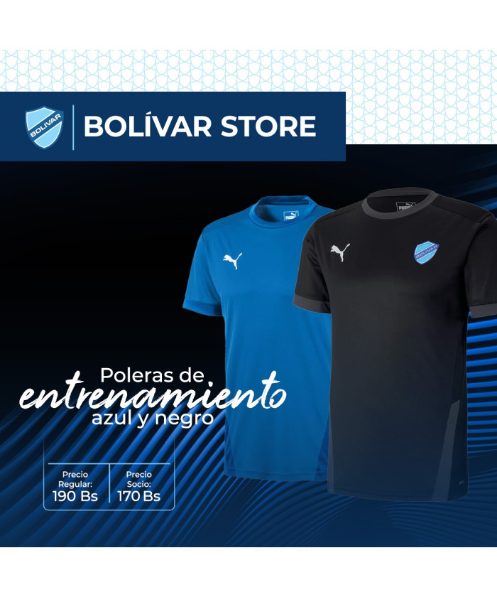 Poleras de entrenamiento azul