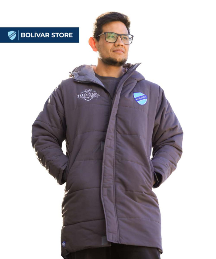 Parka centenario Larga  Plomo