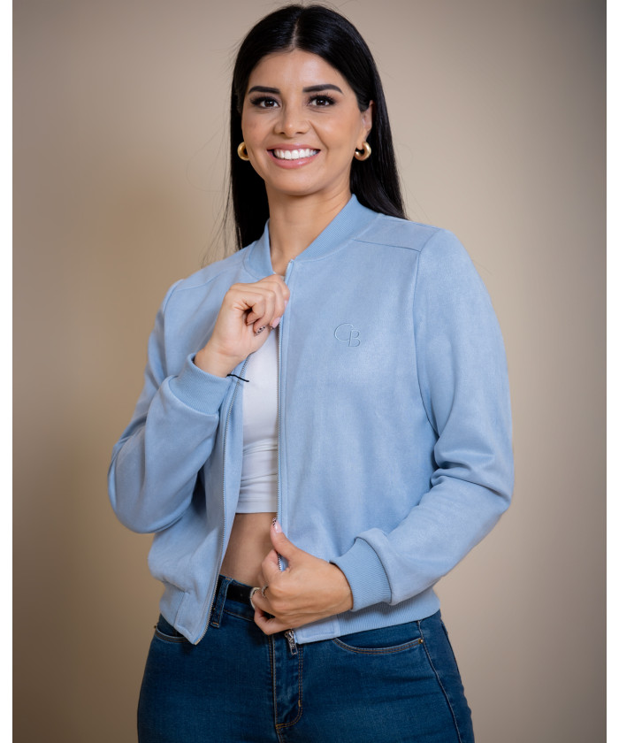 CHAQUETA DAMA CORTA CELESTE...
