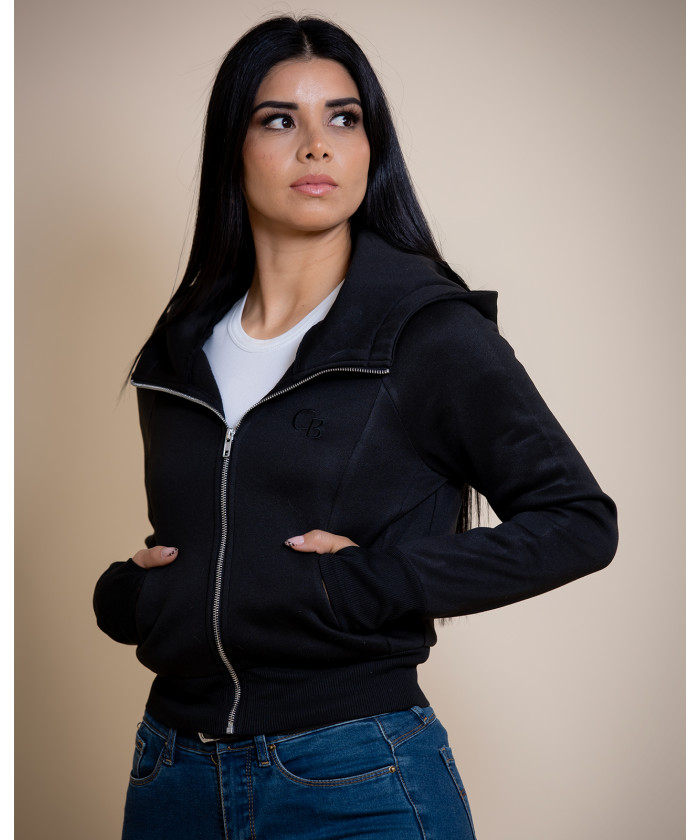 CHAQUETA DAMA NEGRA "CB"