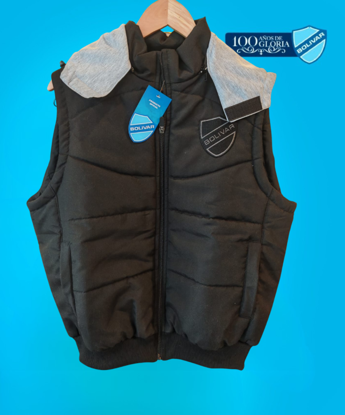 CHALECO NEGRO ESC. BOLIVAR
