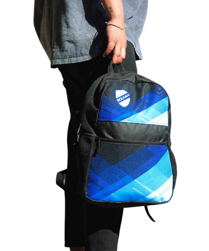 Mochila Bolivar linea azul...